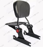 Detachable Backrest Sissy Bar Luggage Rack for Harley FL Softail (2006–2017)