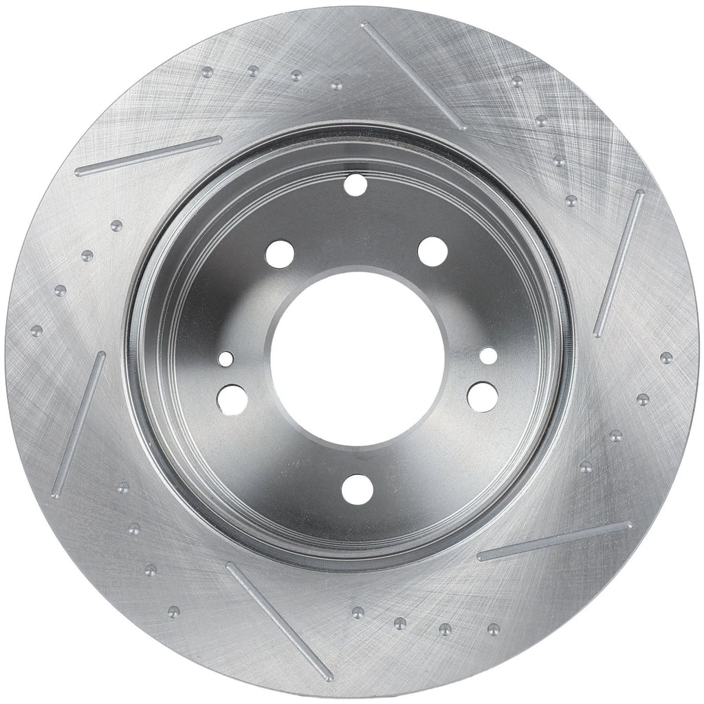Rear Drilled & Slotted Brake Rotors for Hyundai Sonata (2014–2015) Kia Optima (2014–2015)