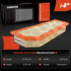2X Engine Air Filter for Mercedes-Benz C250 SLK250 (2012-2015)