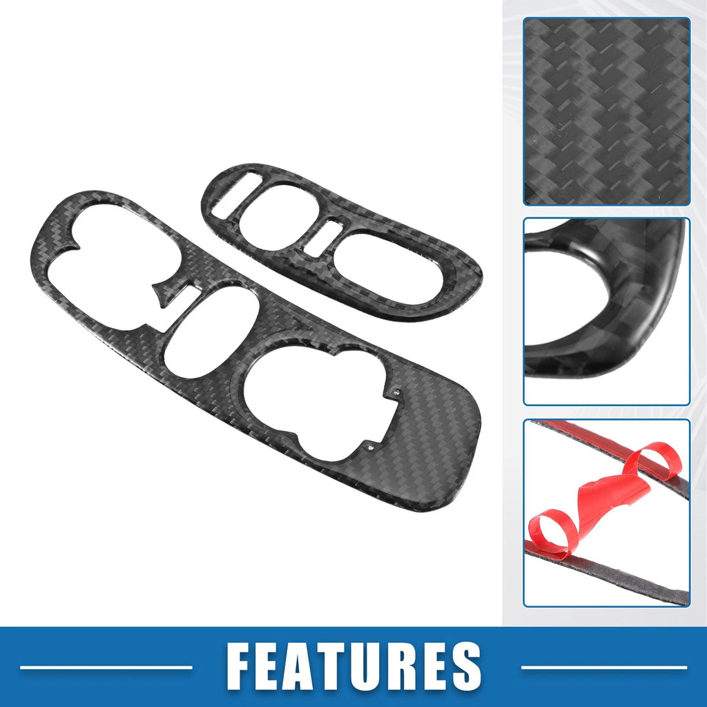Set of 2 Car Window Lift Switch Covers for Chevy Corvette C5 (1998–2004)