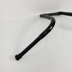 1-1/4" Gloss Black 12" Ape Hanger Handlebars for Harley (1" Clamping)