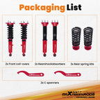 Adjustable Coilovers Lowering Kit for IS250 IS350 RWD (2014-2016)