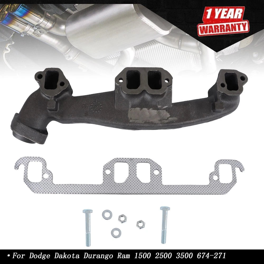 Left Exhaust Manifold for Dodge Dakota Durango Ram 1500 2500 3500 (1997–2003)