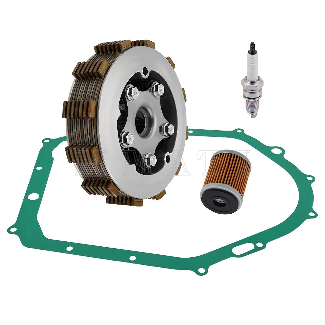 Heavy Duty Clutch Assembly Kit w/Gasket for Yamaha YFM350 Warrior 350 (1987–2004)