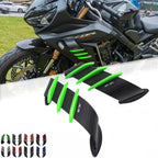 2X Green Motorcycle Side Winglet Air Deflector for Kawasaki