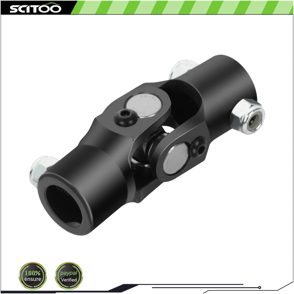 Black Steel Universal Steering U-Joint Shaft for Ford (Universal)