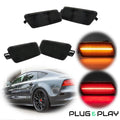 Set of 4 Black Amber & Red LED Side Marker Lights for Audi A7 S7 RS7