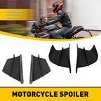 Carbon Fiber Universal Motorcycle Side Winglet Spoiler Gloss Black
