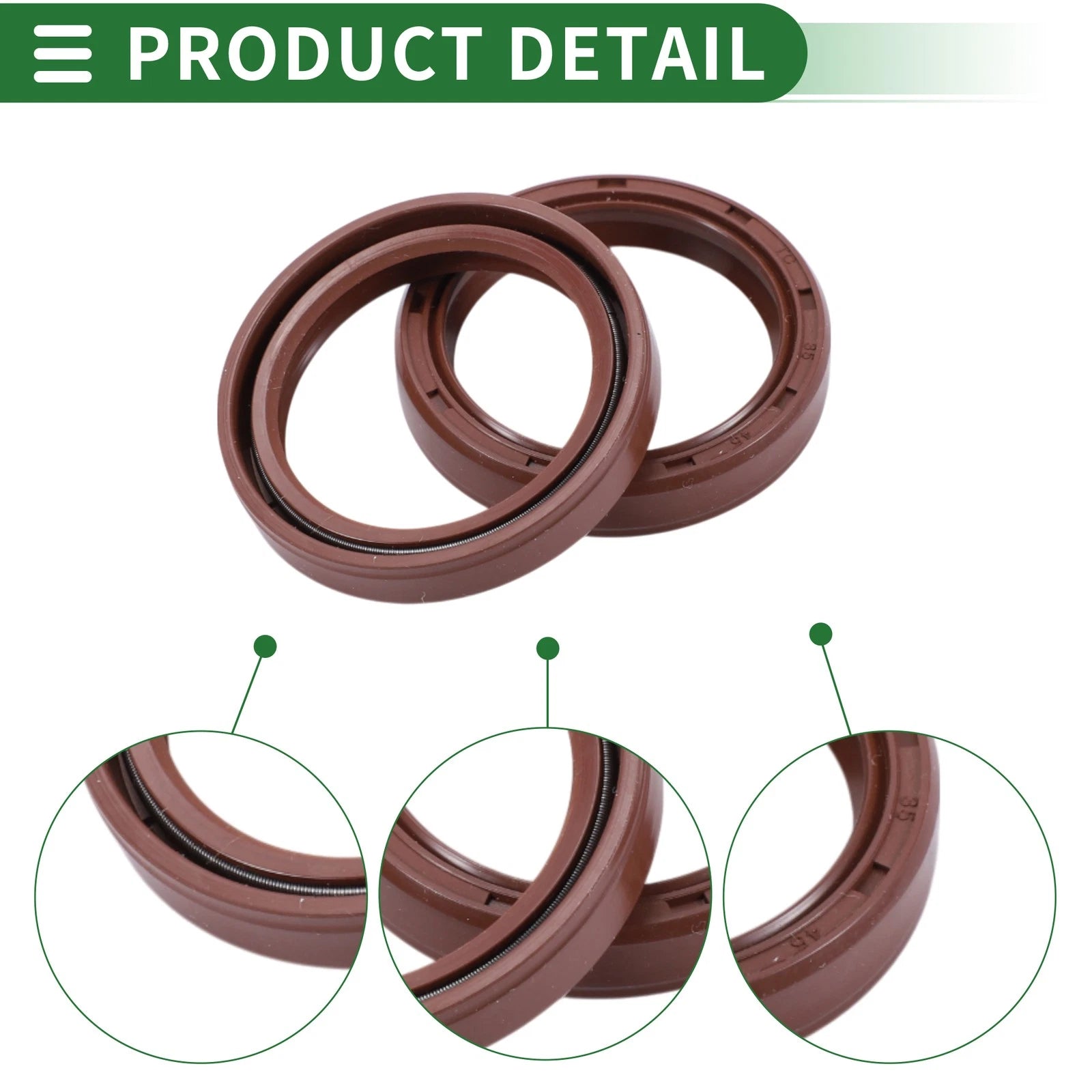 Set of 5 Oil Seal Rotary Shaft Seal 35x45x8mm for Various Models
