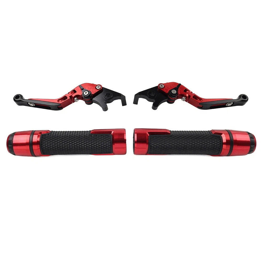 Red Extendable Brake Clutch Levers Set for Suzuki GSX1400 (2001–2008)