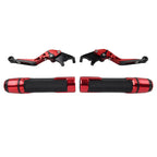 Red Extendable Brake Clutch Levers Set for Suzuki GSX1400 (2001–2008)