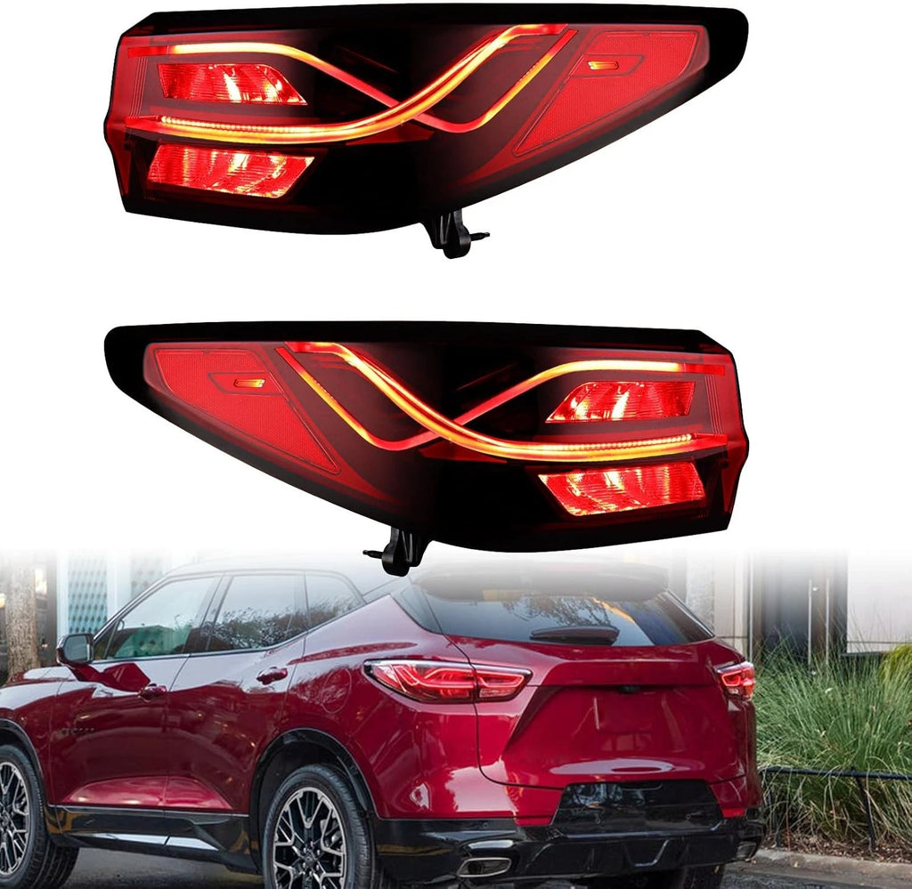 LED Tail Lights Outer Brake Lamps for Chevy Blazer (2023–2026)