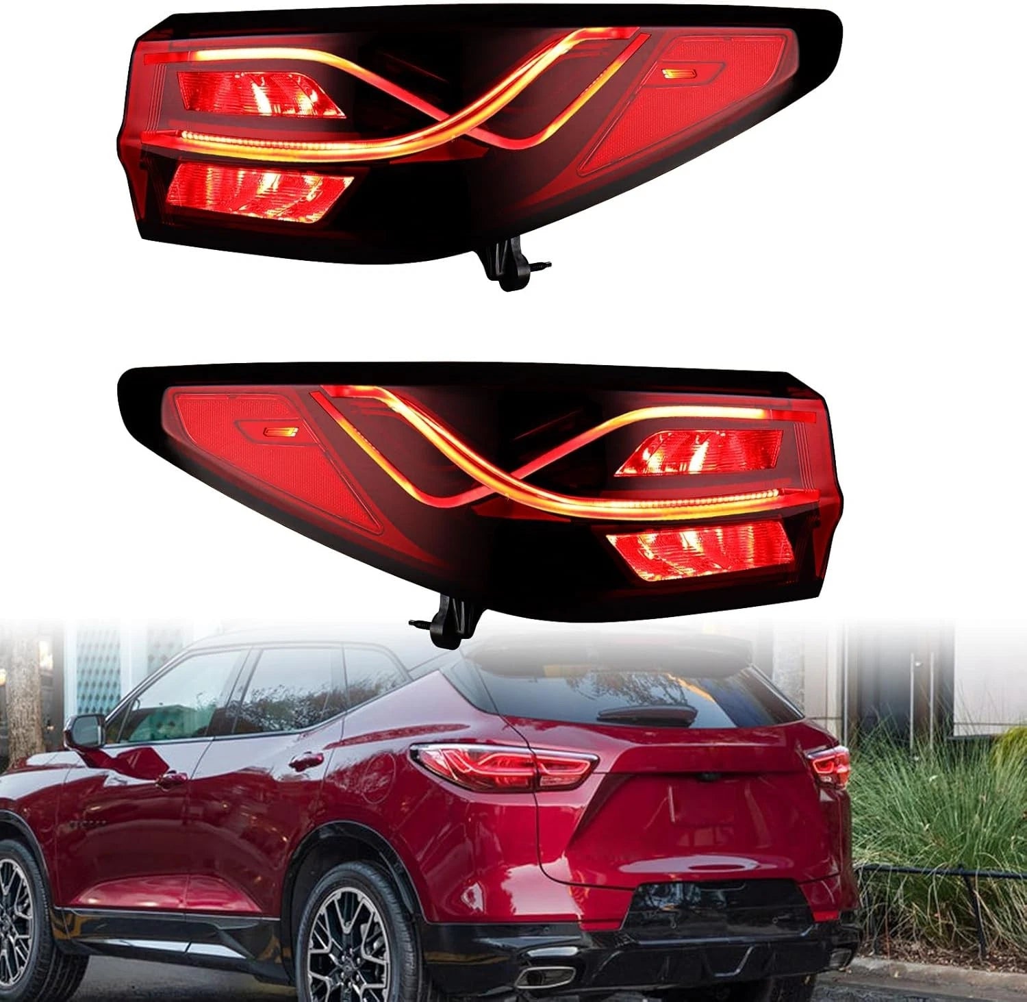 LED Tail Lights Outer Brake Lamps for Chevy Blazer (2023–2026)