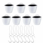 Set of 7 Self-Watering Wall Hanging Flower Pots