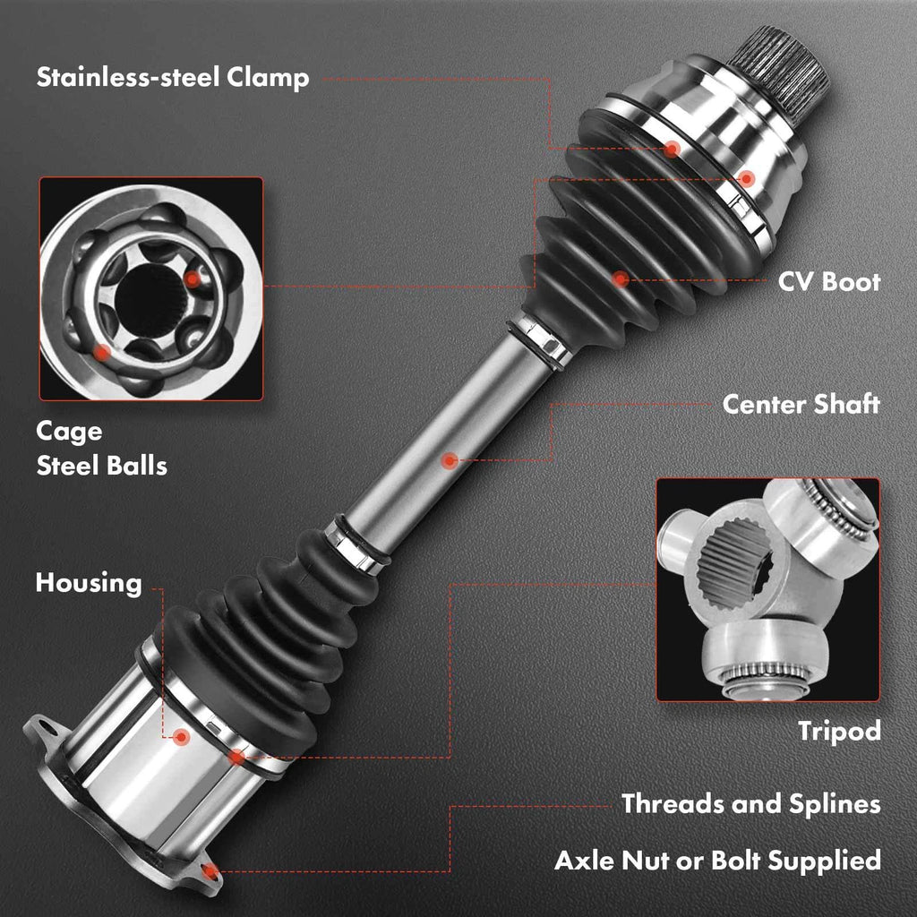 Front Wheel Bearing CV Axle Assembly for GMC Yukon (1995–1997) Chevy K1500 K2500