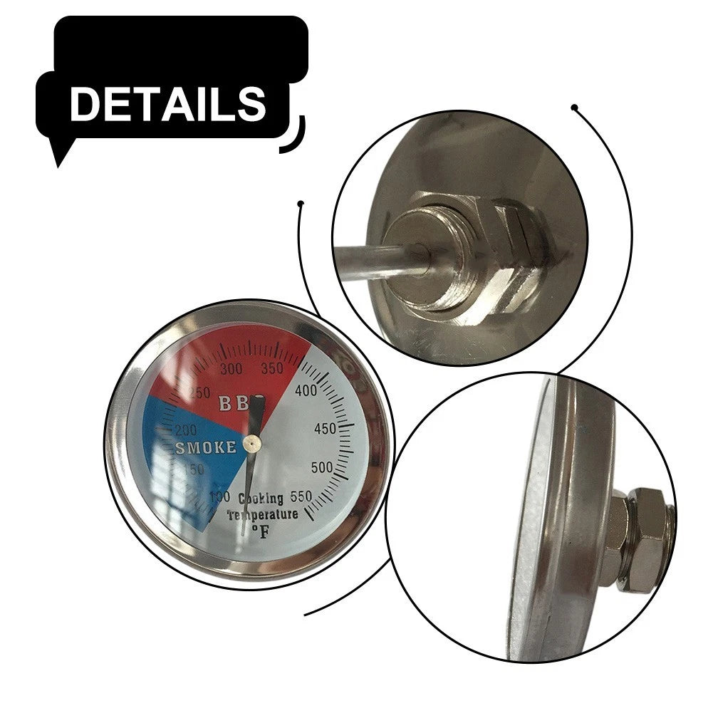 Oven Thermometer for JX-21J (100-500°F) Stainless Steel Bimetallic 80mm