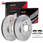 Set of 2 Front Brake Rotors & Pads for Chevy Trailblazer GMC Envoy (2002–2009)