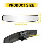 17" Panoramic Wide Angle Rear View Mirror for Truck SUV (Universal)