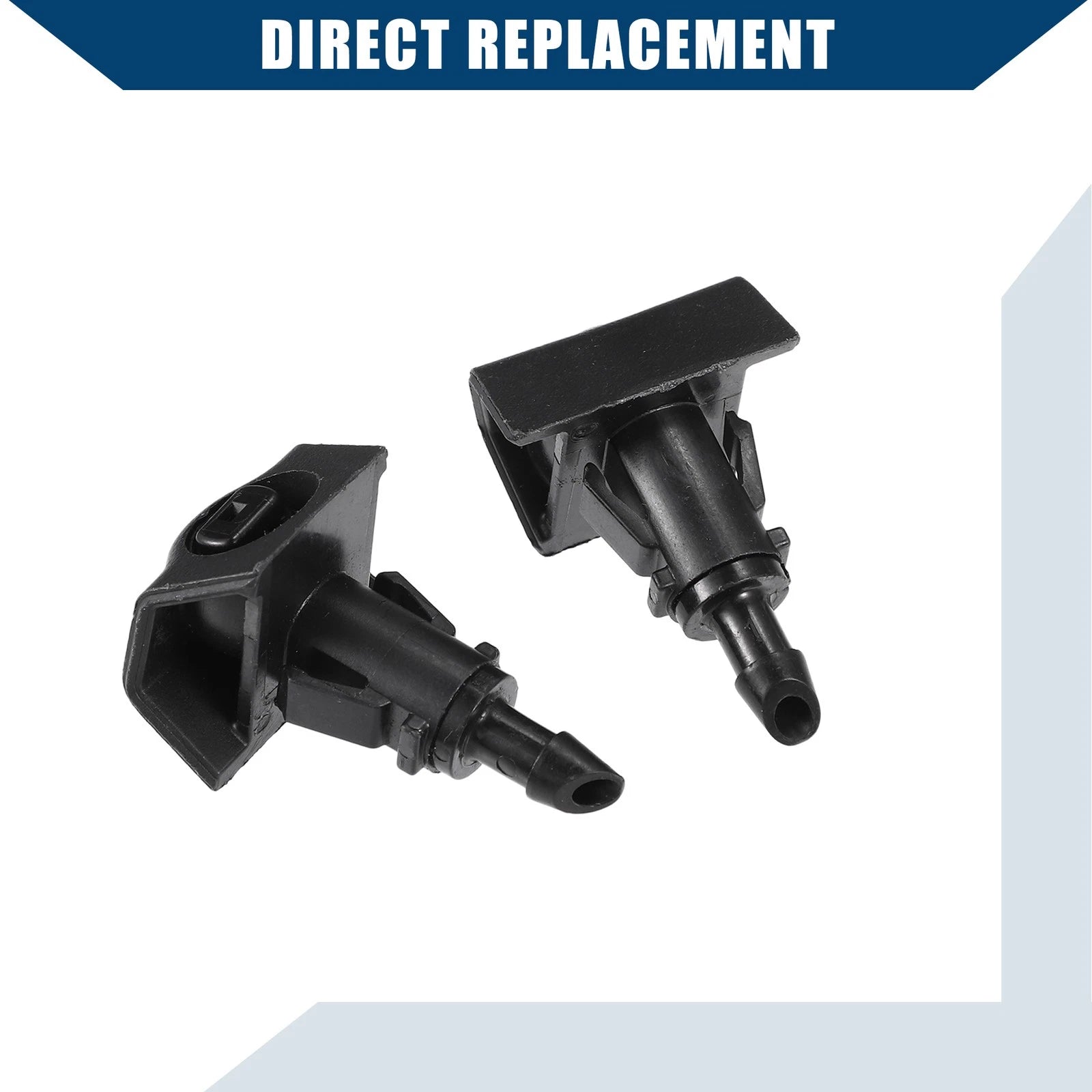 Set of 2 Windshield Washer Nozzles for Nissan (No.28931ZW80A)