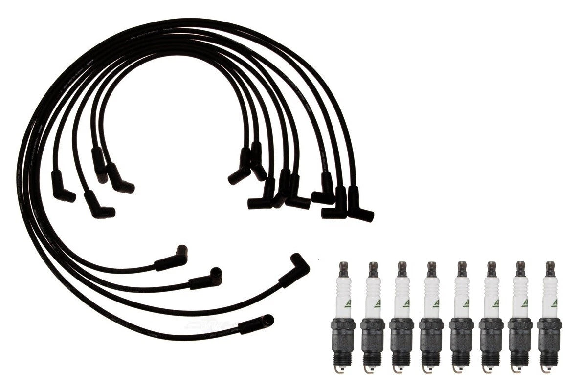 Ignition Wire Set for Chevy 5.7 V8 (1996–2002) - ACDelco 8 Spark Plugs Kit