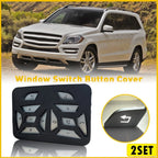 Set of 2 Steering Wheel Button Silver Trim for Mercedes Benz E C G Class (2012–2016)