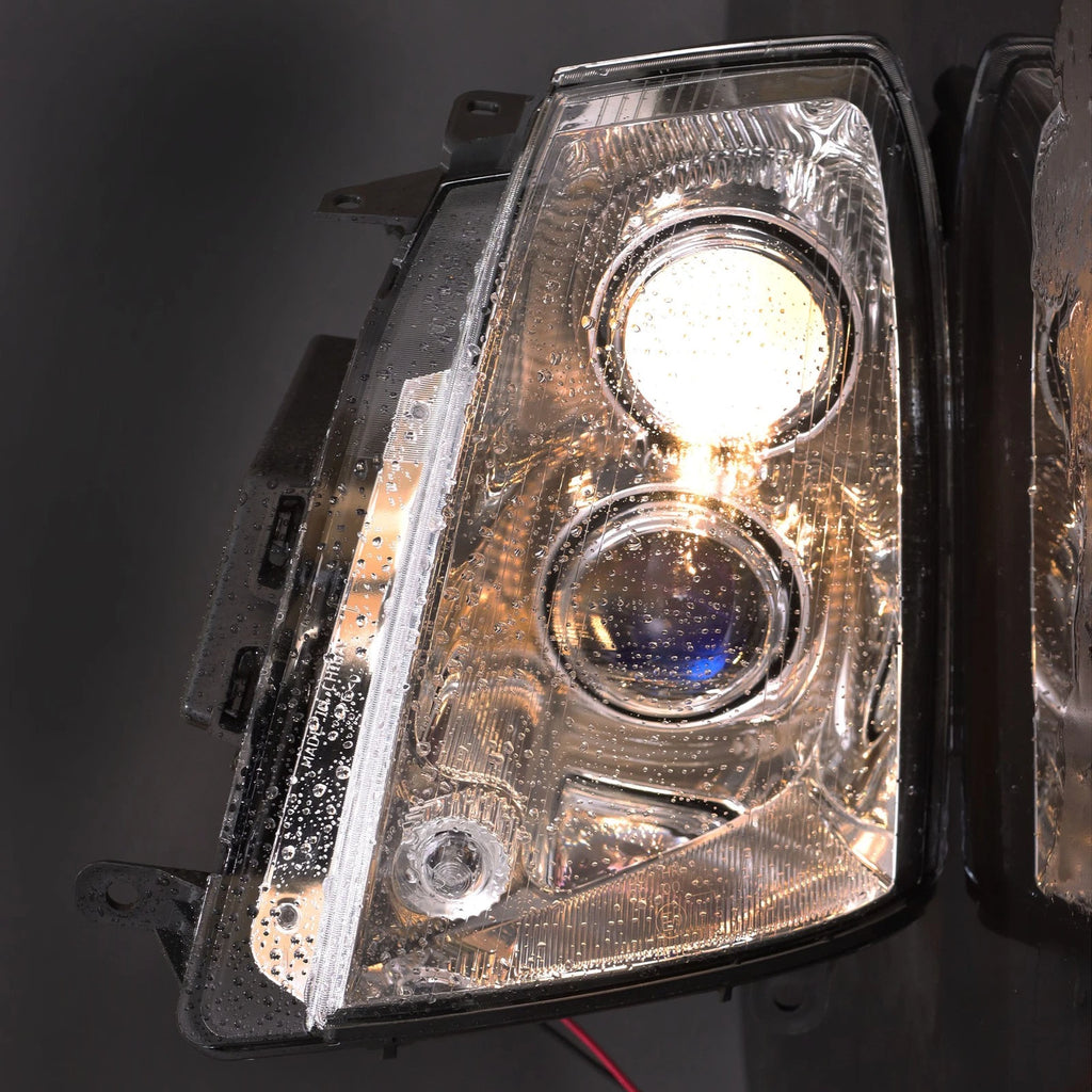 Halogen Headlight for Cadillac STS (2005-2011) Black Clear Driver LH Side
