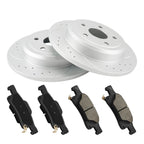 Drilled Slotted Rear Brake Kit for Jeep Grand Cherokee (2012–2020)