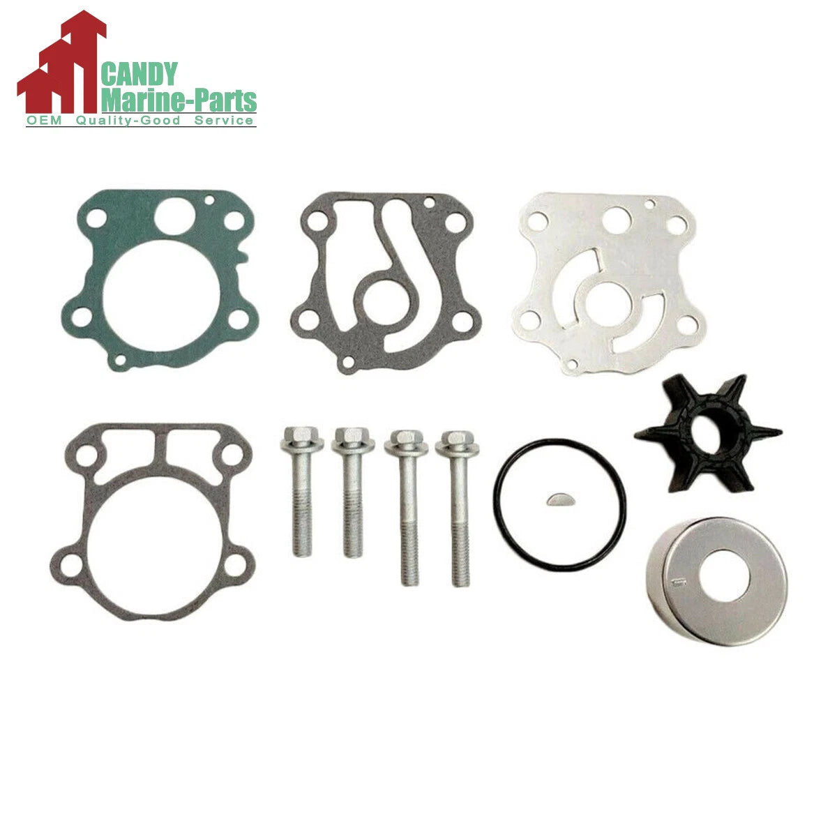 Water Pump Repair Kit for Yamaha 50/60/70 HP Outboard (6H3-W0078-02-00)