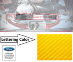 Radiator Cover Plate Yellow Carbon Fiber for 2015–2017 Ford Mustang GT