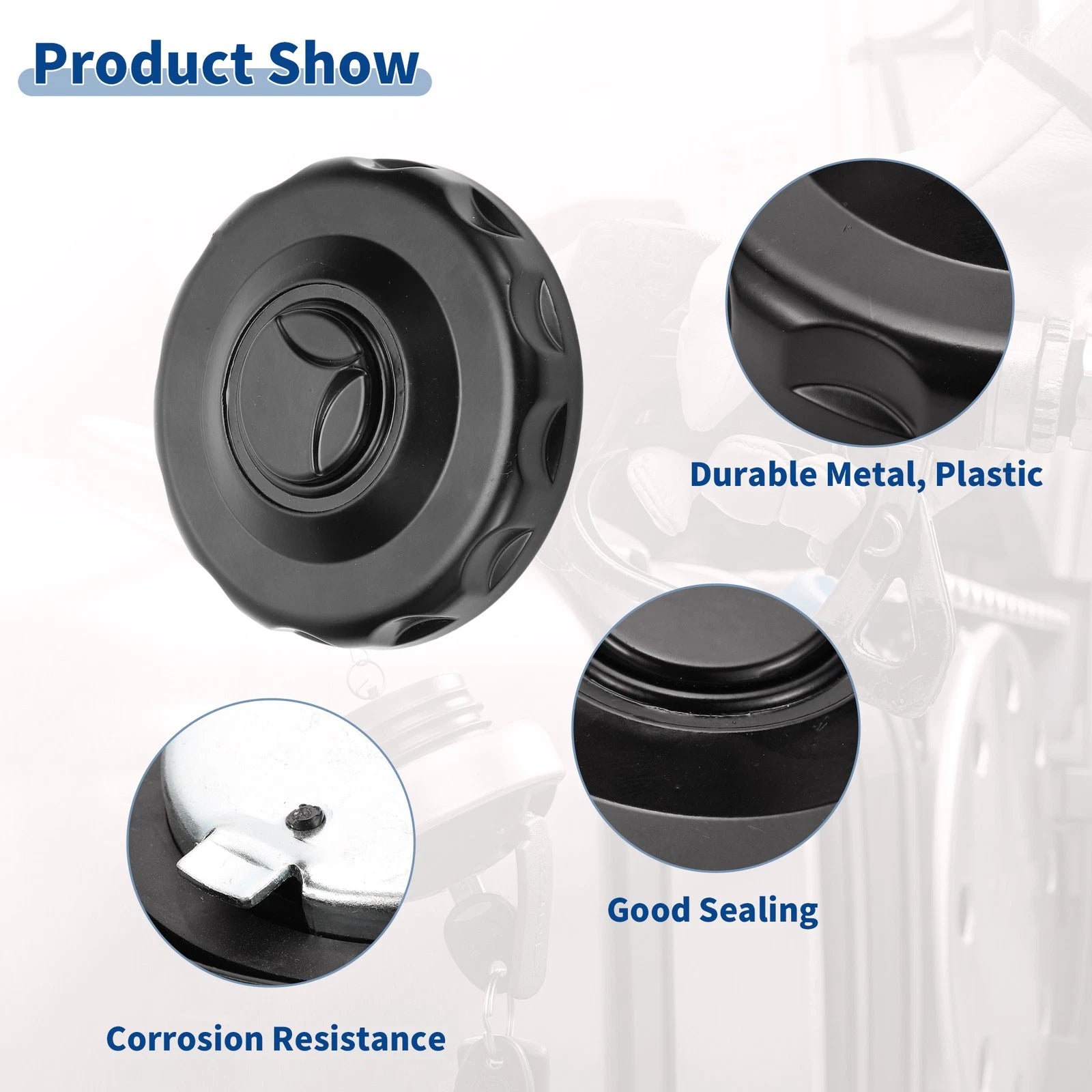 Locking Gas Cap Fuel Tank Cap Cover with Keys for Mercedes Benz (No.0004700305)