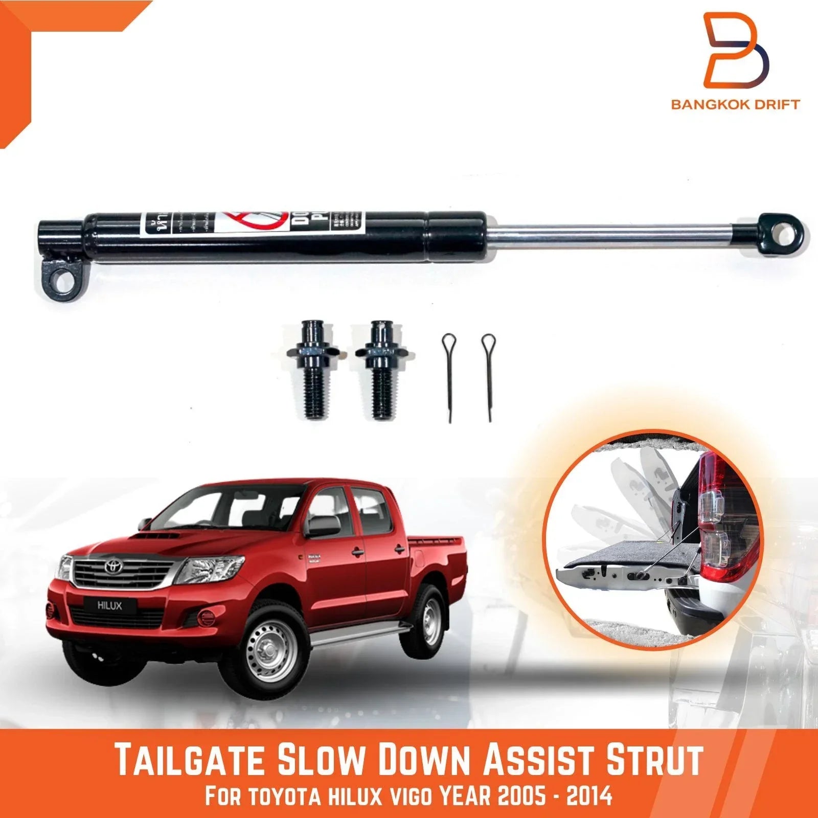 Rear Tailgate Assist Gas Strut Damper for Toyota Hilux (2005-2014)