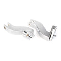 2X Chrome Passenger Rear Foot Peg Mount Kits for Harley Touring FLHT (1993–2016)