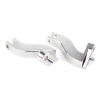 2X Chrome Passenger Rear Foot Peg Mount Kits for Harley Touring FLHT (1993–2016)