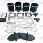 Wet Joint Exhaust Bellows Kit for MerCruiser V6 175-205 (4" 32-44348001 27-41813)