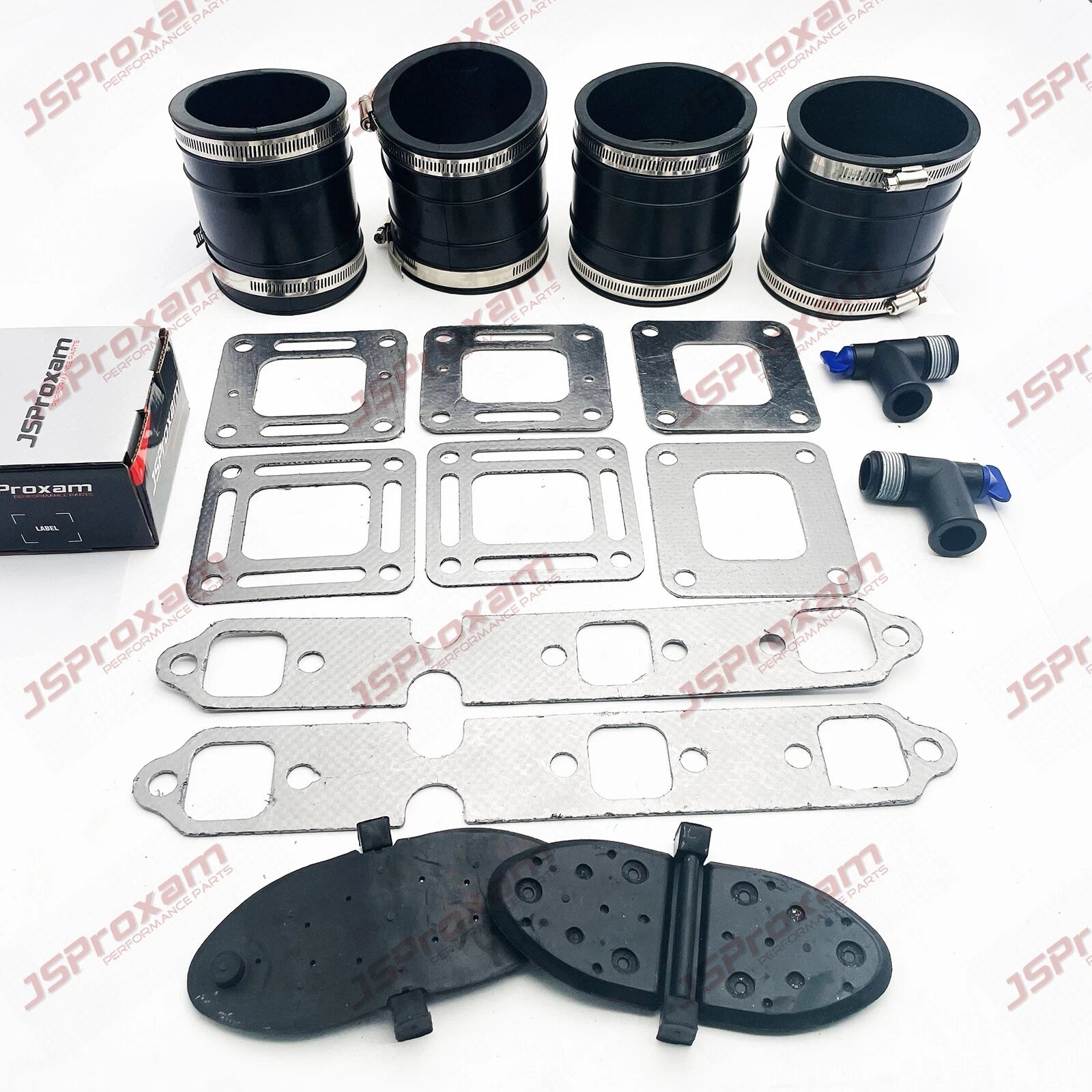 Wet Joint Exhaust Bellows Kit for MerCruiser V6 175-205 (4" 32-44348001 27-41813)