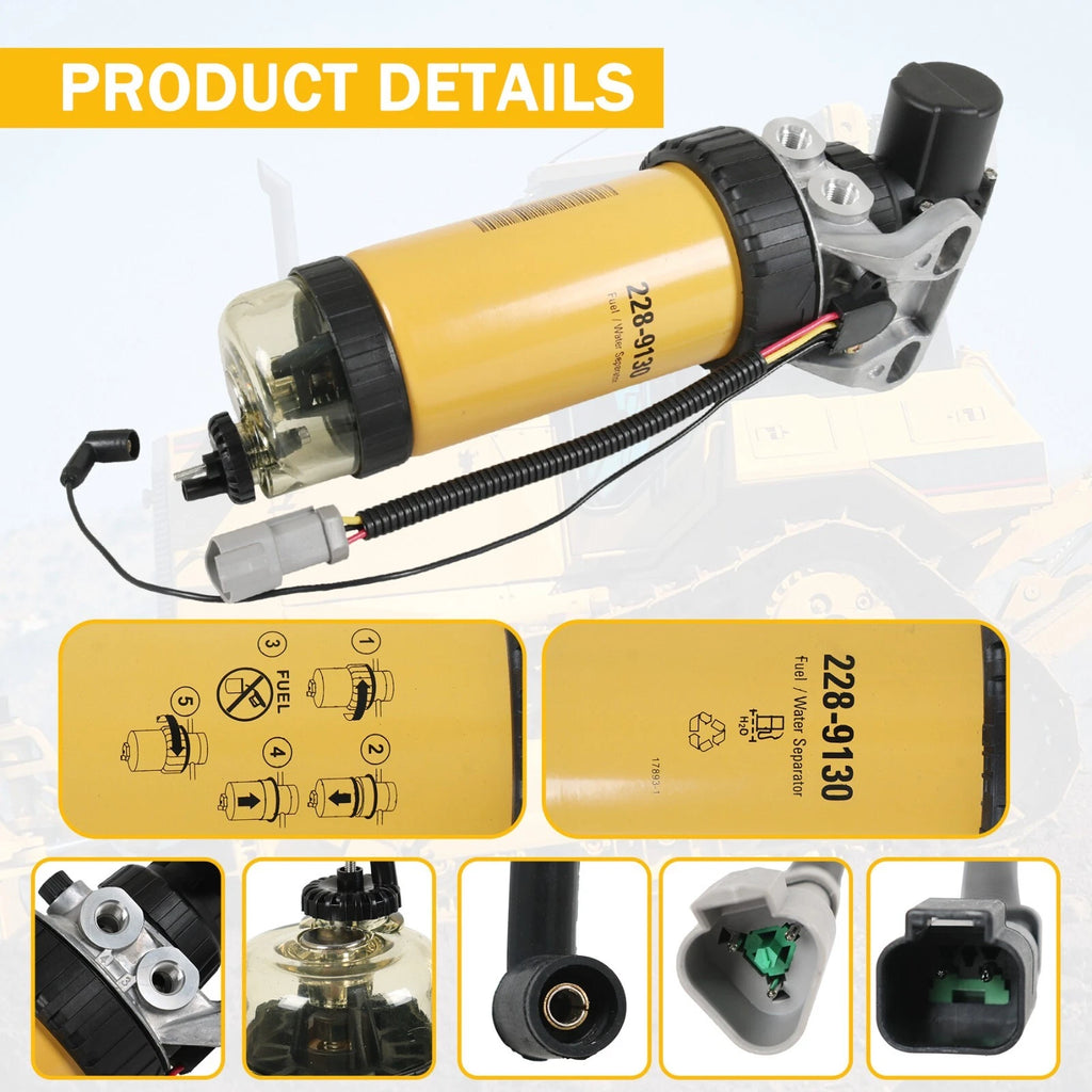 Fuel Pump & Filter Assembly for CAT 3054 3046 Loader