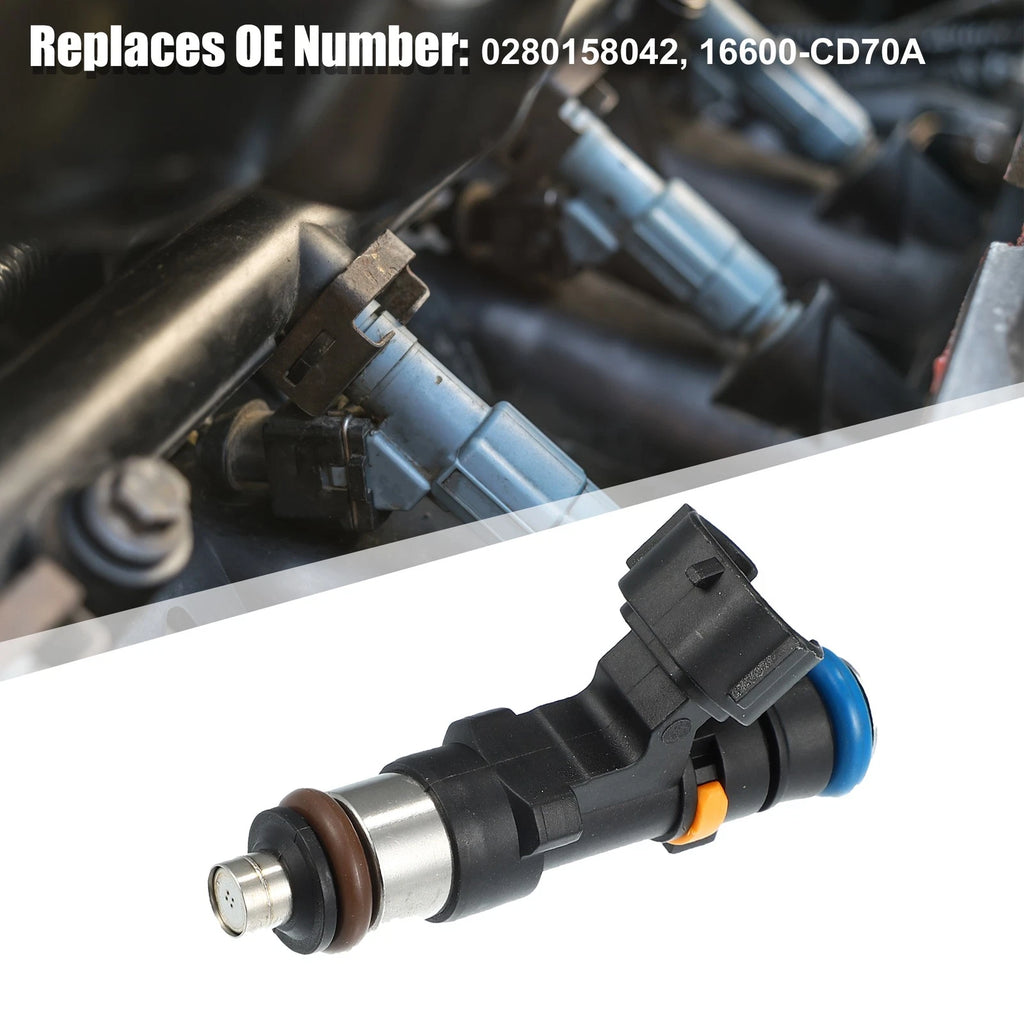 6Pcs Fuel Injector 0280158042 for Nissan 350Z (2003–2006) Infiniti G35 (2004–2007)