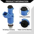 Fuel Injector 3.0L Blue 6 x Pcs for Honda Accord (2003-2007)