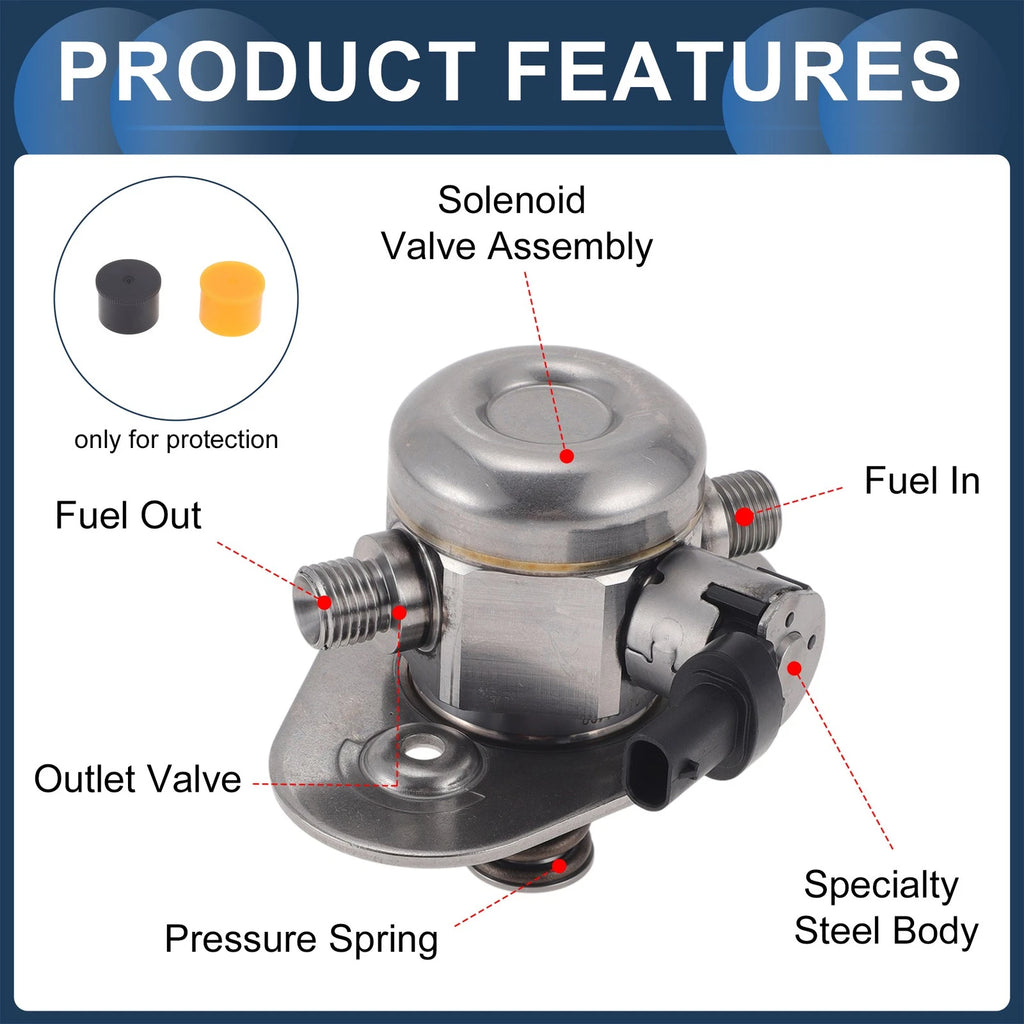 High Pressure Fuel Pump for BMW 330e 330i GT xDrive 340i xDrive (2016–2020) No.13517642466