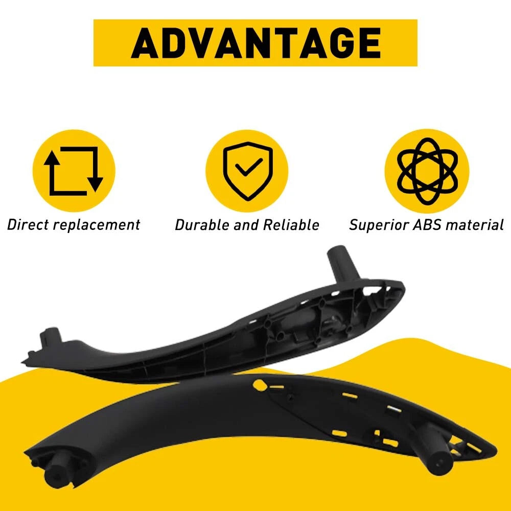 Set of 2 Interior Door Pull Handle Trim Covers for BMW F30 F80 F31 (2012–2019)