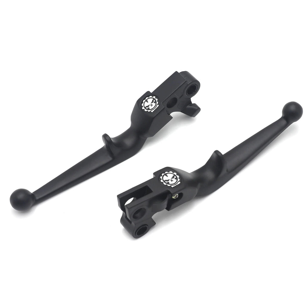 Black Skull Brake Clutch Levers for Harley XL (1996–2003), Softail (1996–2012), Touring (1996–2007)