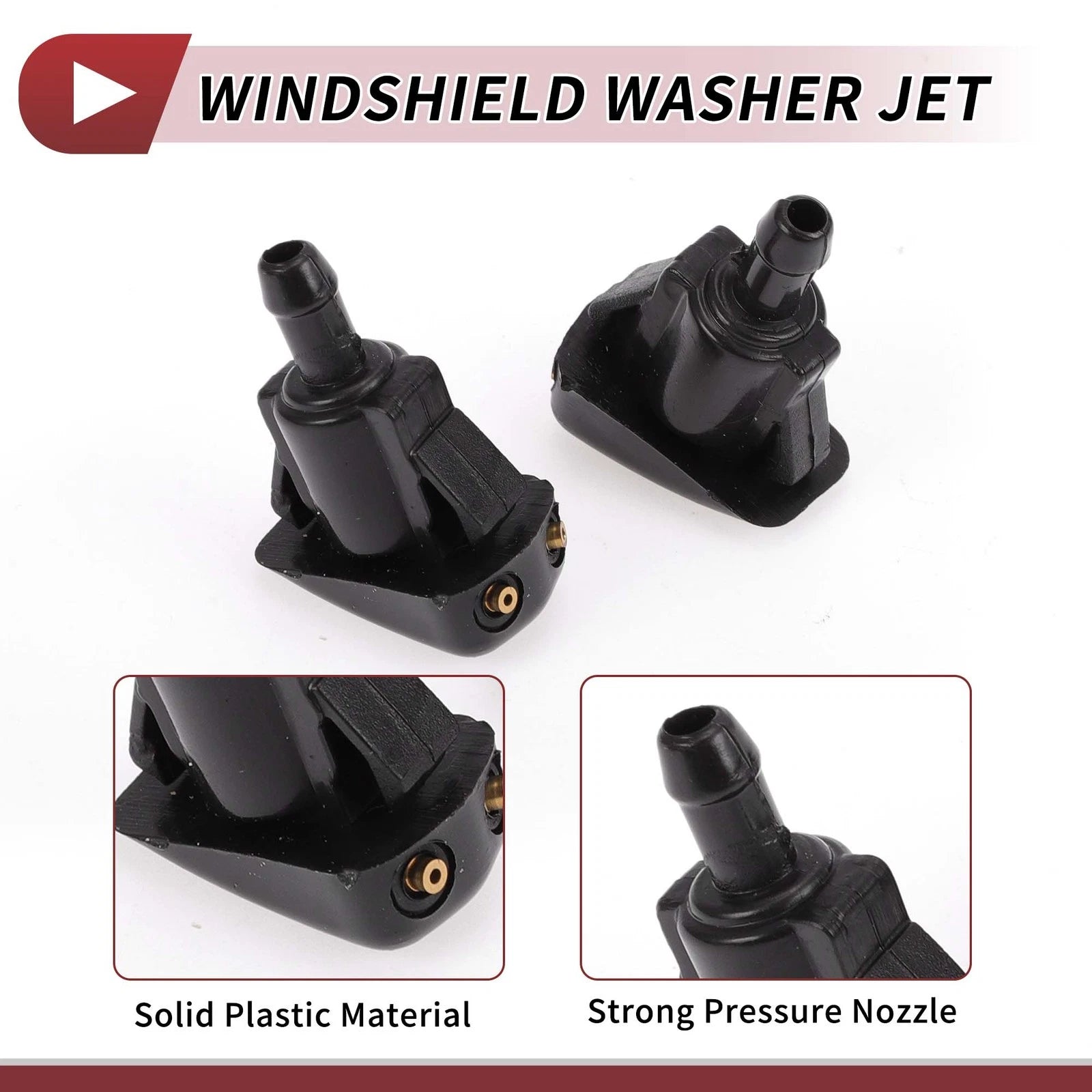 Set of 2 Windshield Washer Nozzles for Toyota T100, Lexus LX470 No. 85381-12060