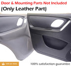 Set of 4 Door Panel Leather Covers for Ford Escape (2001–2007) Gray