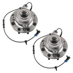 2x Front 8 Bolt Wheel Hub & Bearing for GMC Sierra 3500 HD 2007-2010 515099