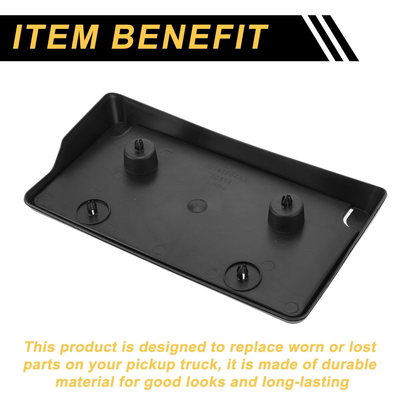 Set of 1 Front Bumper License Plate Bracket for Dodge Ram 1500 (2013–2019)