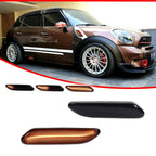 Sequential Smoke Lens LED Side Marker Lights for Mini Cooper R60 R61 (2011–2016)