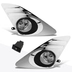 Set of 2 Smoked Lens Fog Lights with Switch & Chrome Bezel for Camry (2012–2014)