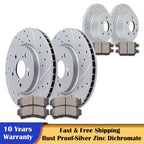Front Rear Rotors and Brake Pads for Mazda 6 (2003–2008)