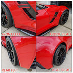 Set of 4 Mud Guards for Chevy C7 Corvette Stingray Z06 (2014-2019)