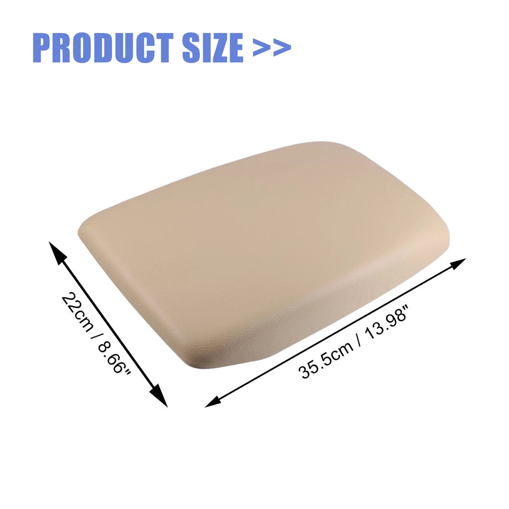 Center Console Armrest Cover for Toyota Highlander (2009–2014) Faux Leather Beige